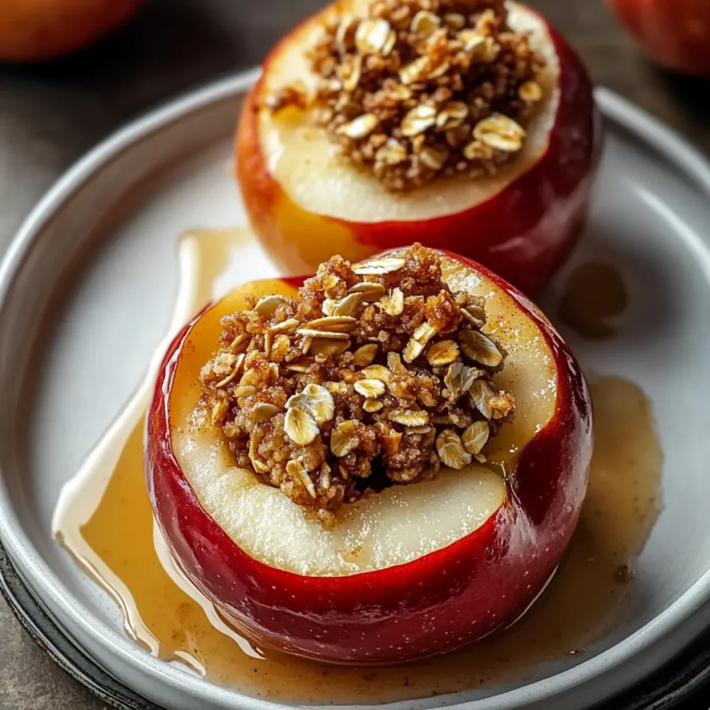 Apple Crisp Baked Apples