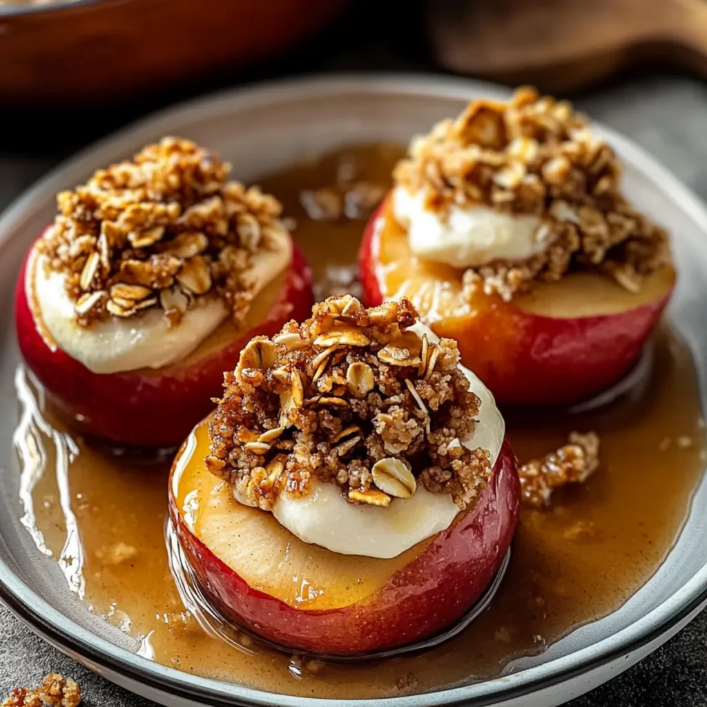Apple Crisp Baked Apples