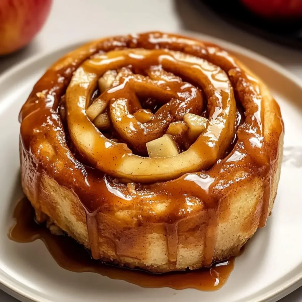 Caramel Apple Cinnamon Rolls
