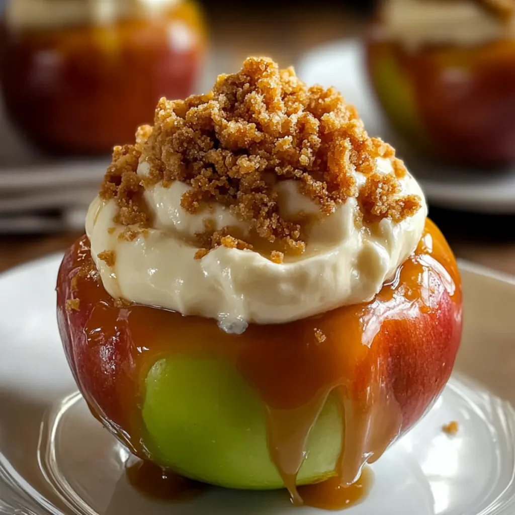 Cheesecake Stuffed Baked Apples