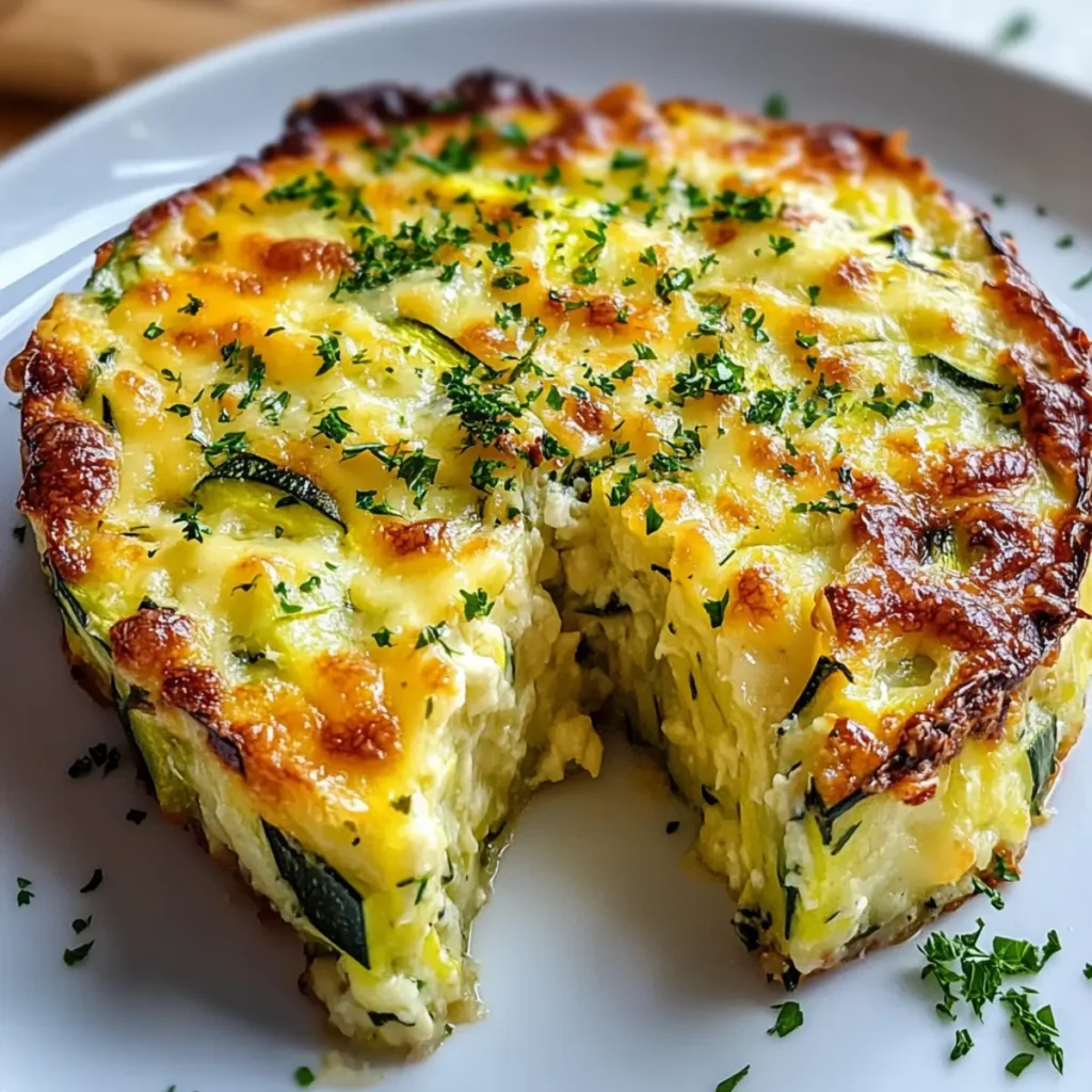 Cheesy Baked Zucchini Slice