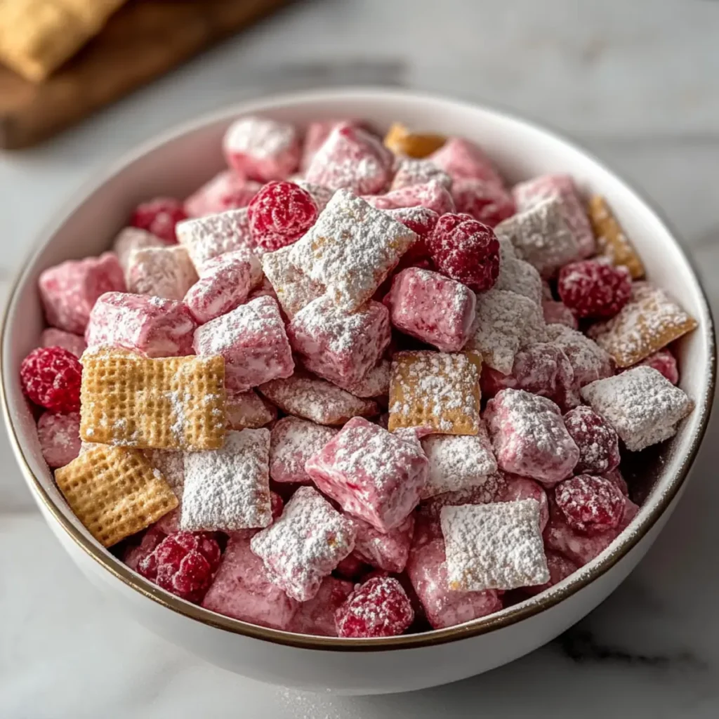 Cherry Cheesecake Puppy Chow