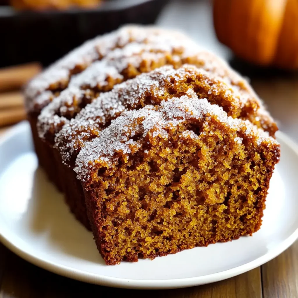 Cinnamon Sugar Pumpkin Bread
