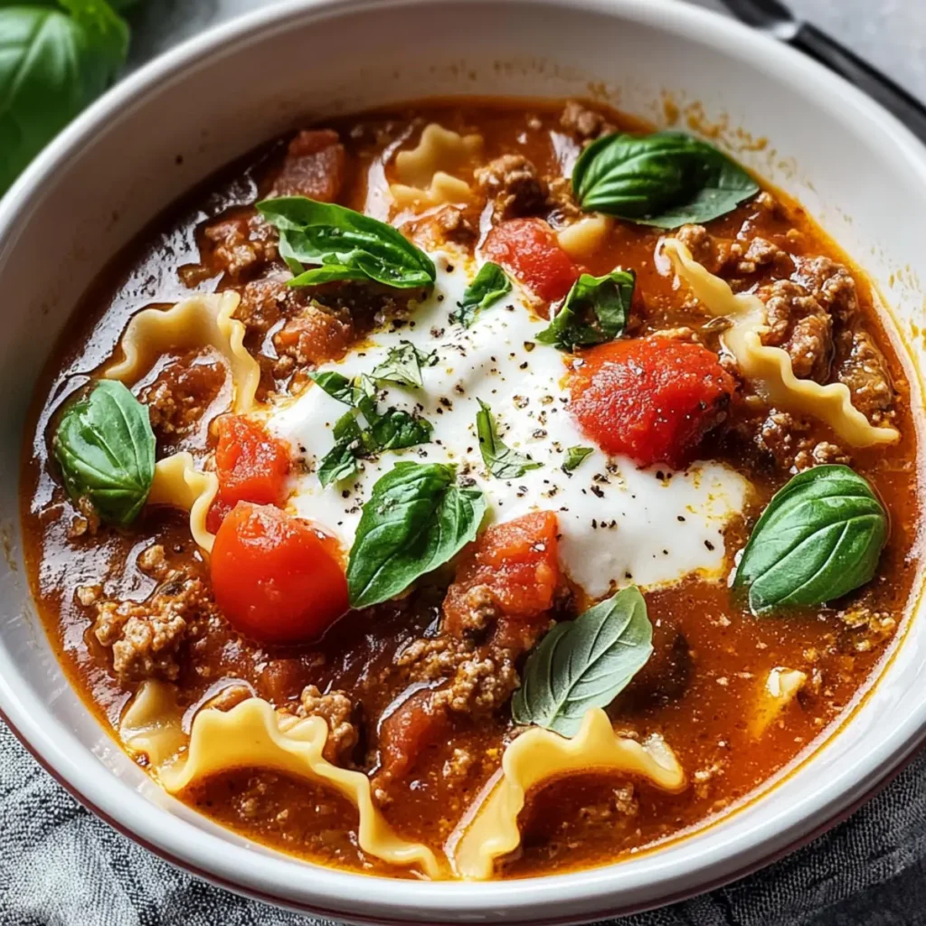 Crockpot Lasagna Soup