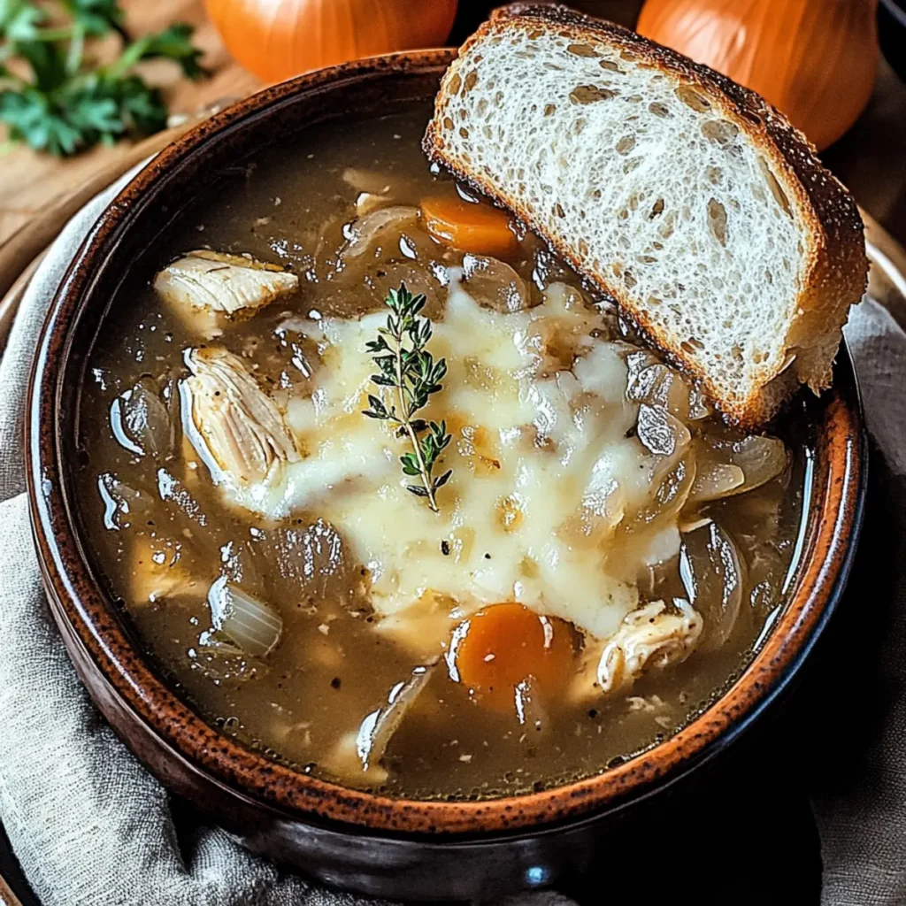French Onion Chicken Soup