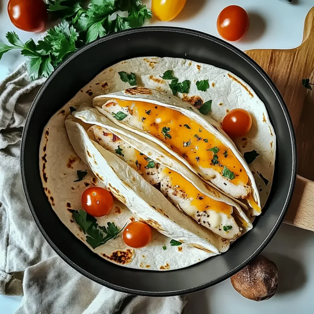 Garlic Chicken Wraps