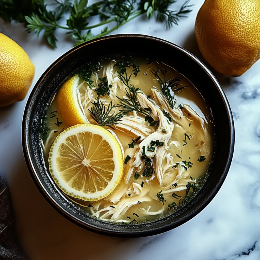 Greek Lemon Chicken Soup
