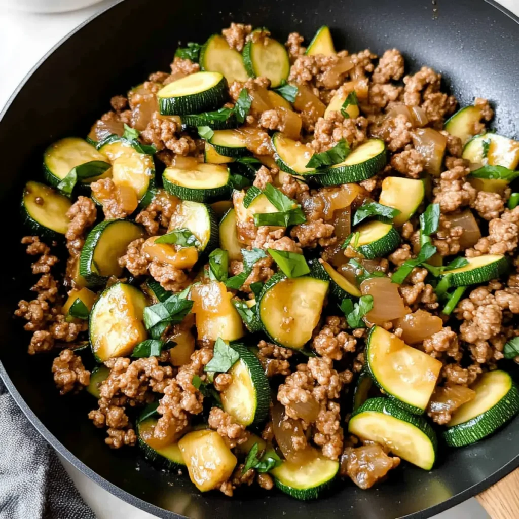 Ground Turkey Zucchini Skillet