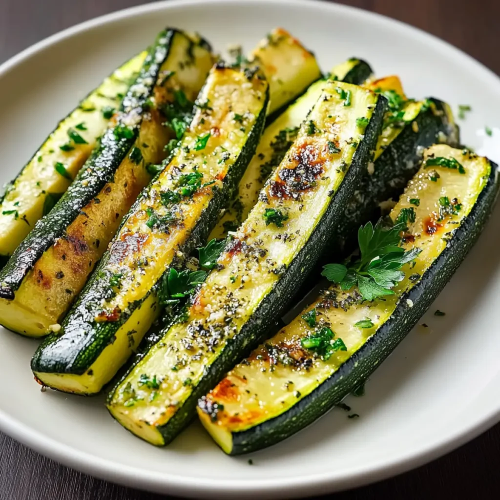 Herb-Roasted Zucchini Wedges
