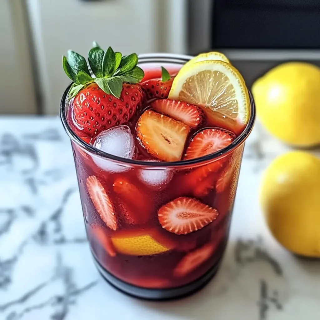 Hibiscus Tea Strawberry-Lemonade Refresher