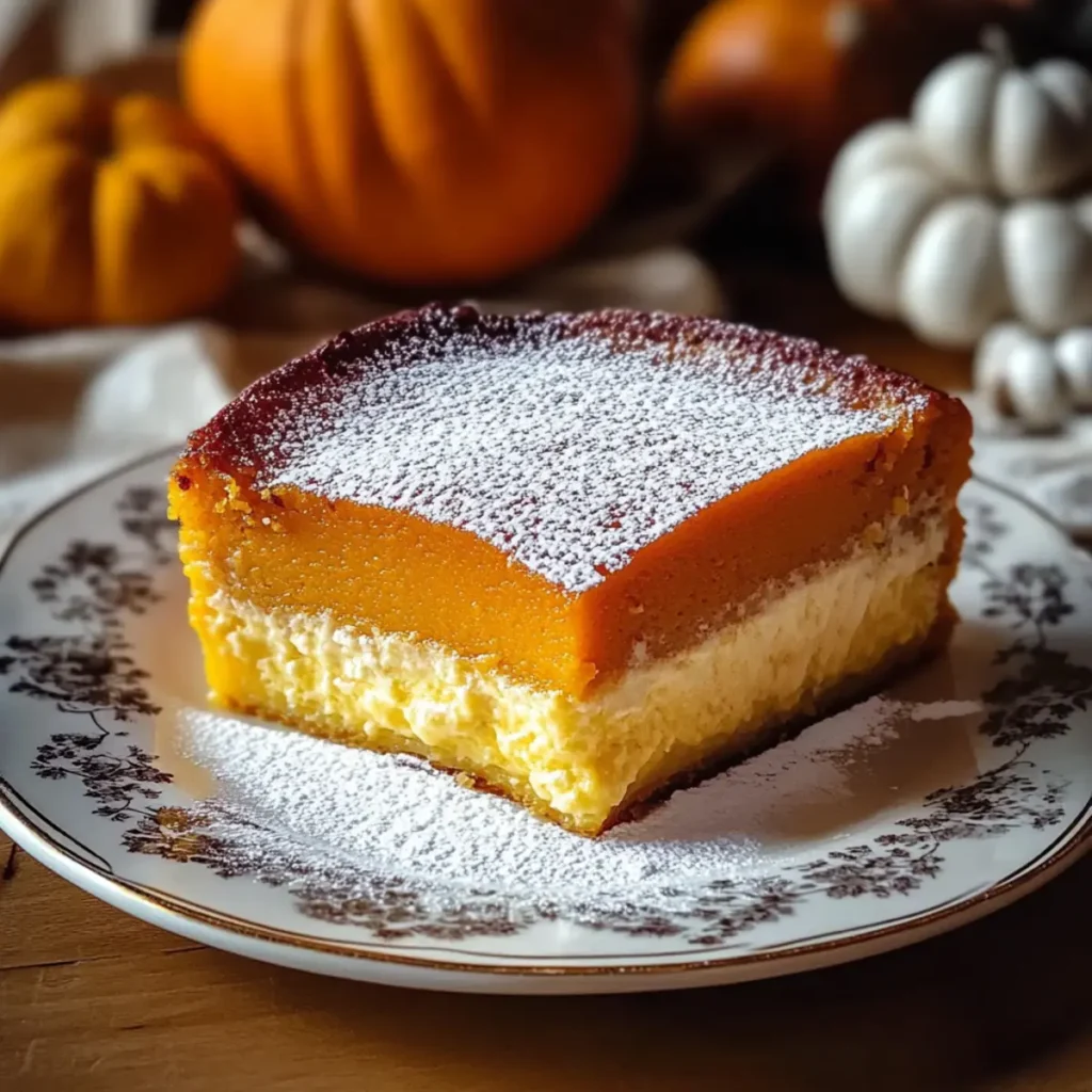 Pumpkin Magic Custard Cake