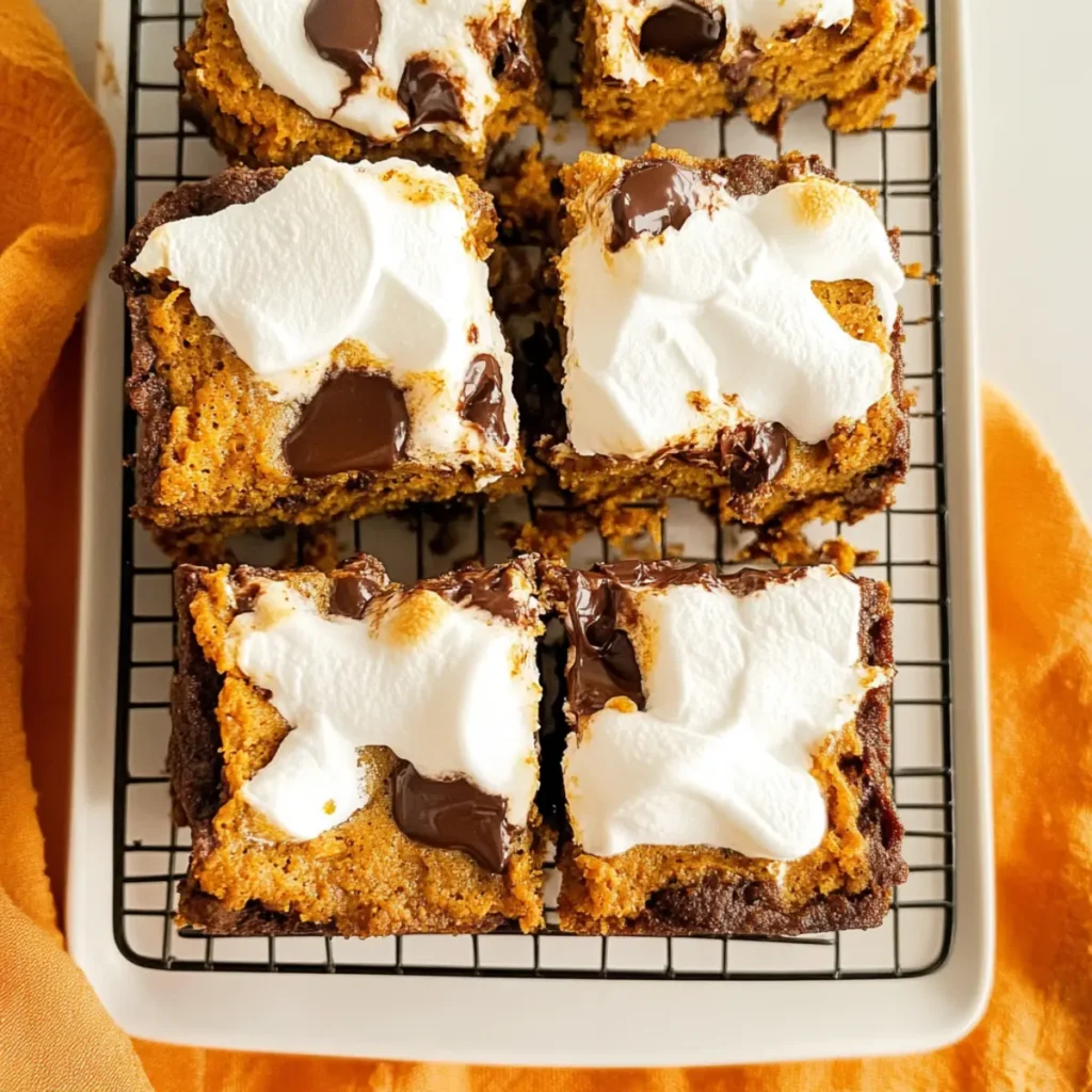 Pumpkin S’mores Bars