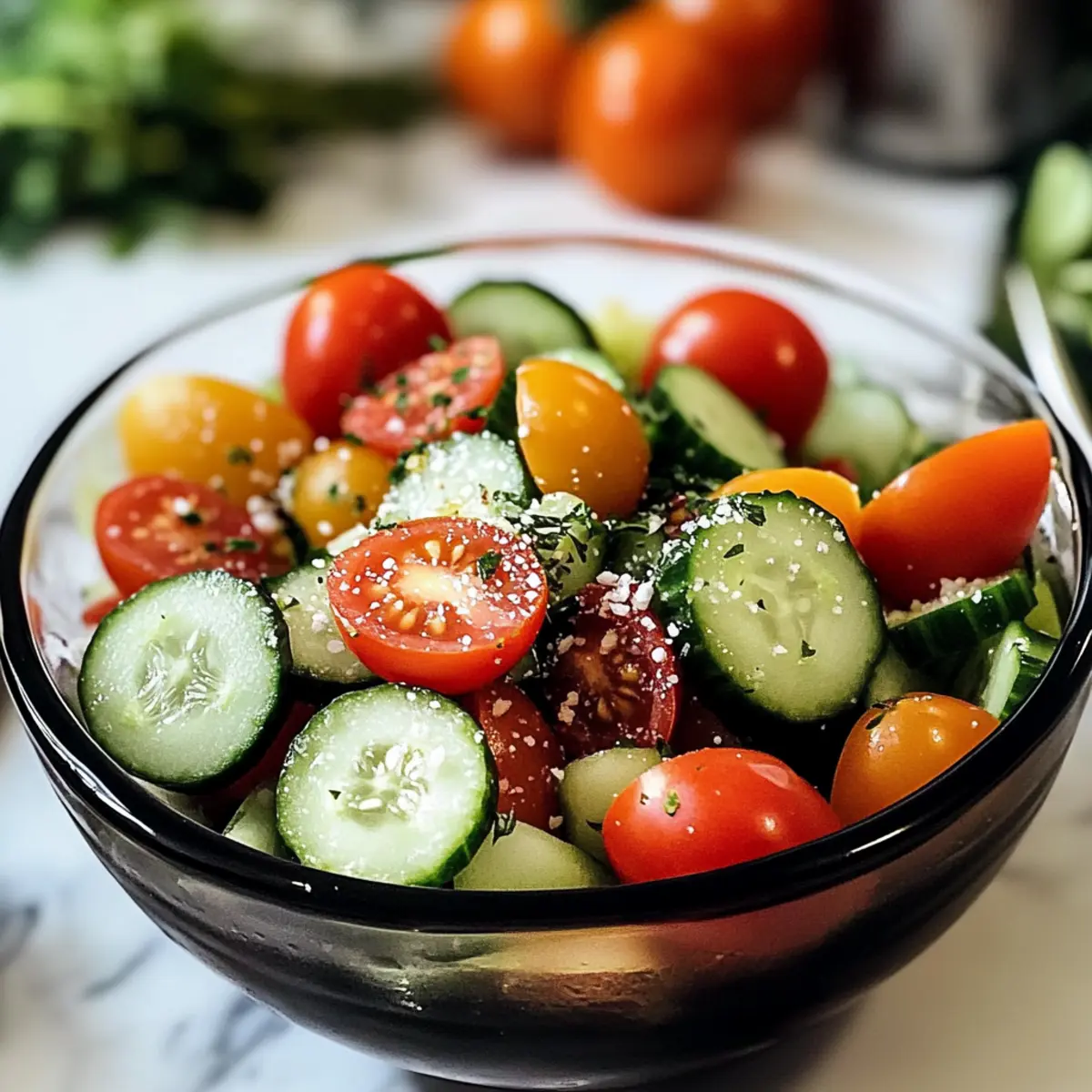 Refreshing Cucumber Tomato Salad