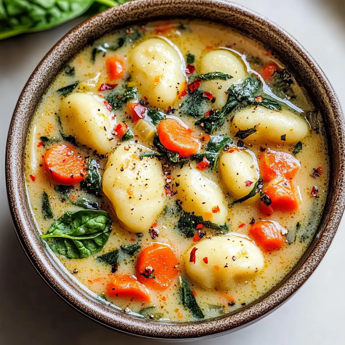 Tuscan Vegan Gnocchi Soup