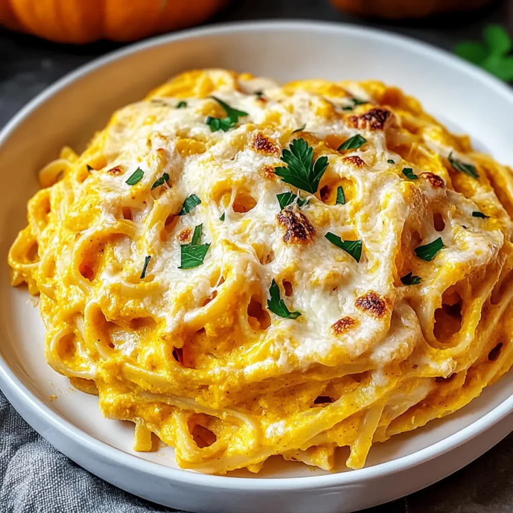 Baked Pumpkin Alfredo