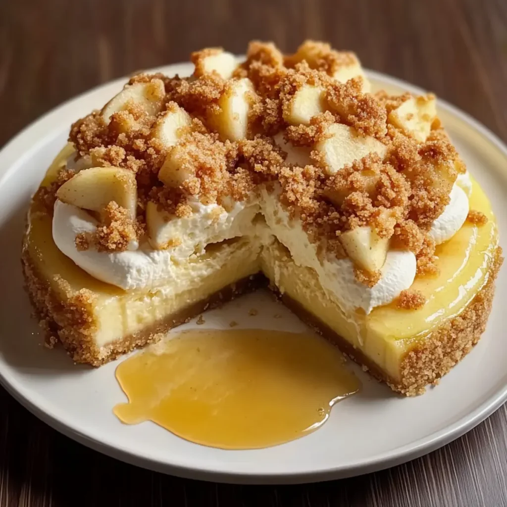 Apple Crumble Cheesecake