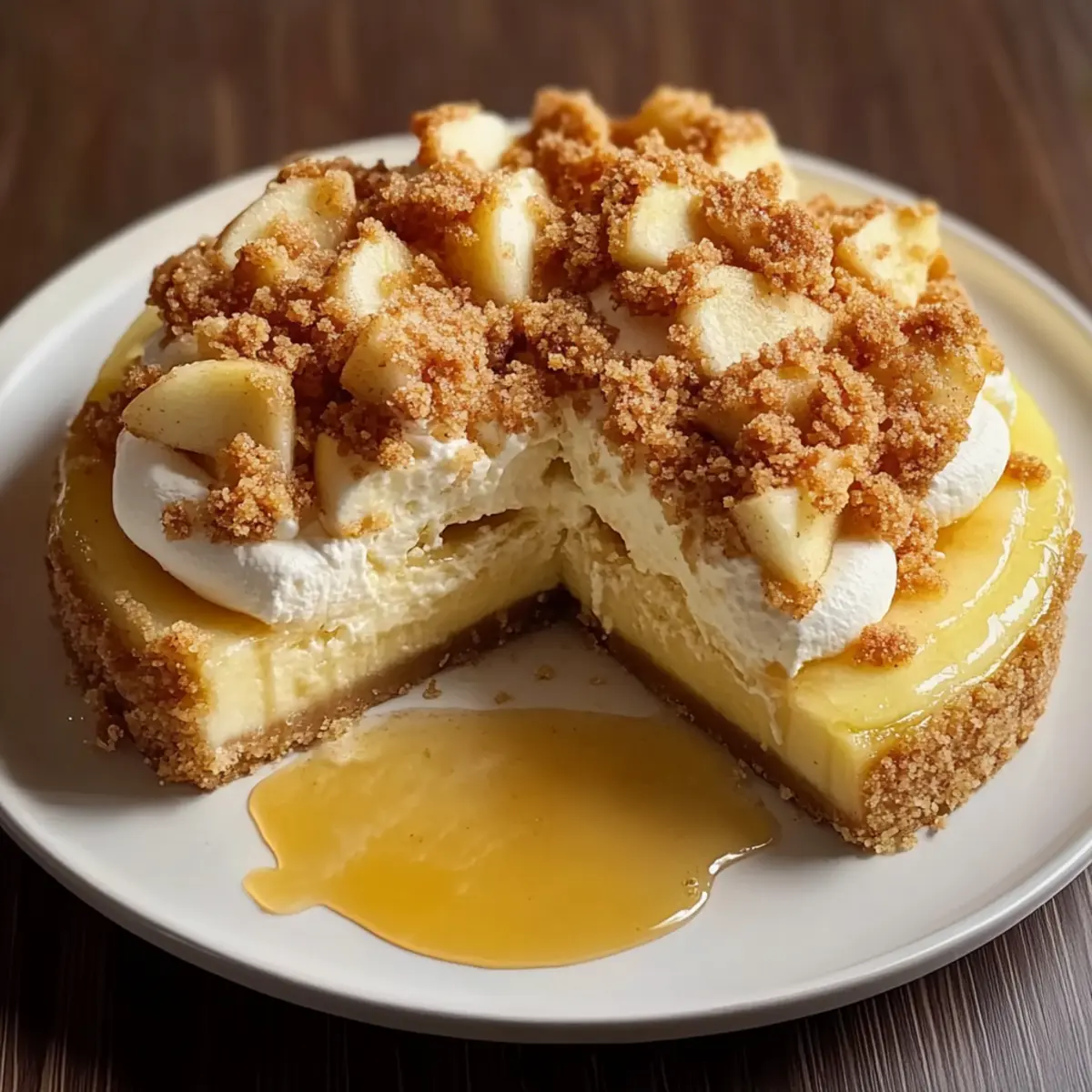 Apple Crumble Cheesecake