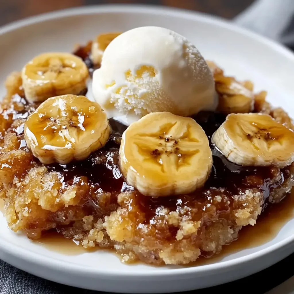 Bananas Foster Cobbler