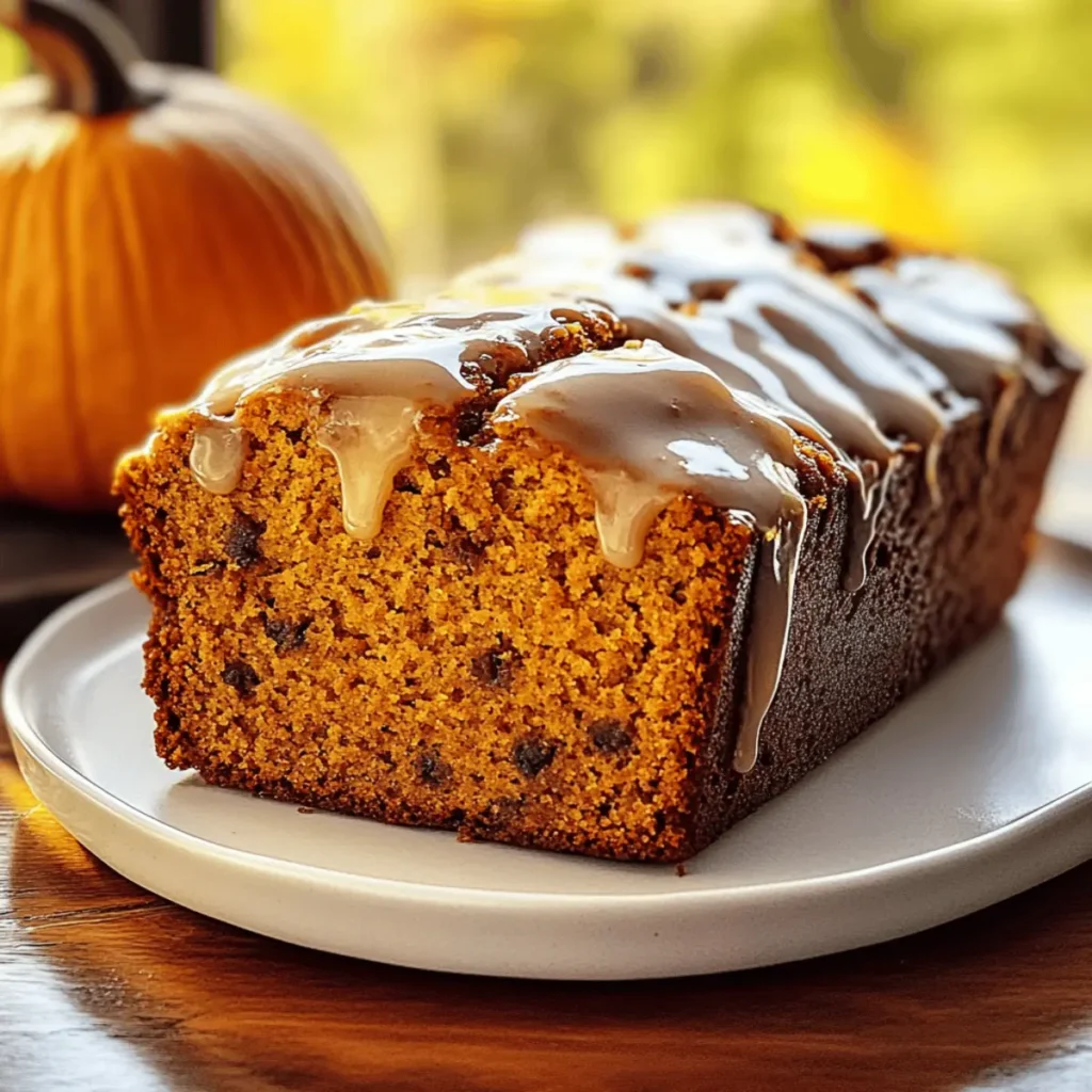 Delicious Pumpkin Bread with Maple Glaze