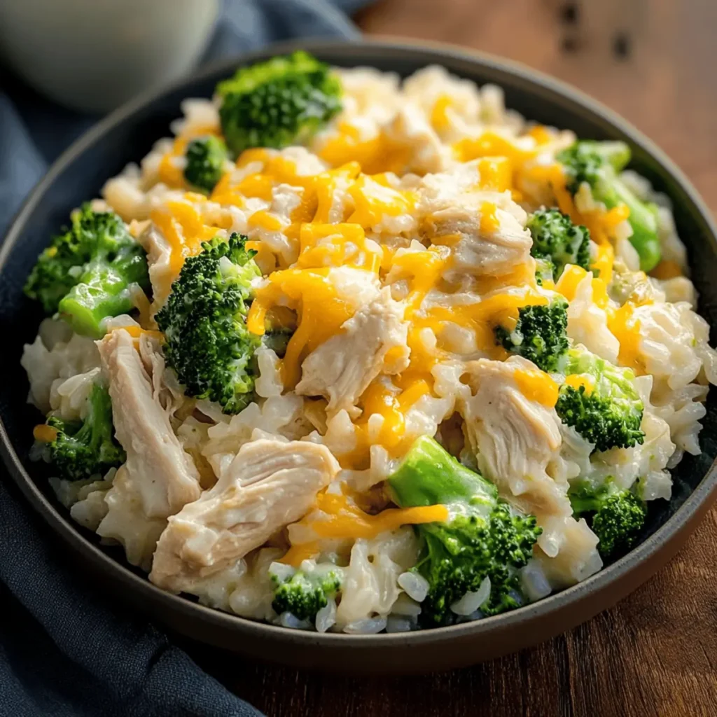 Cheesy Chicken Broccoli Rice