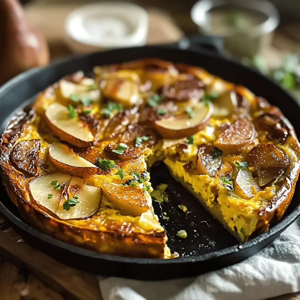 Roasted Pear Frittata: A Sweet Savory Brunch Delight