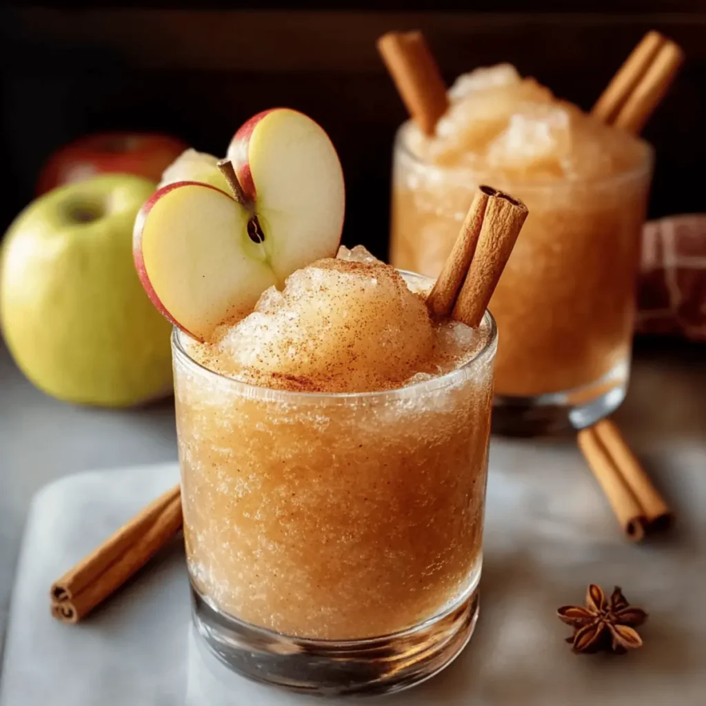 Spiced Apple Cider Slushies