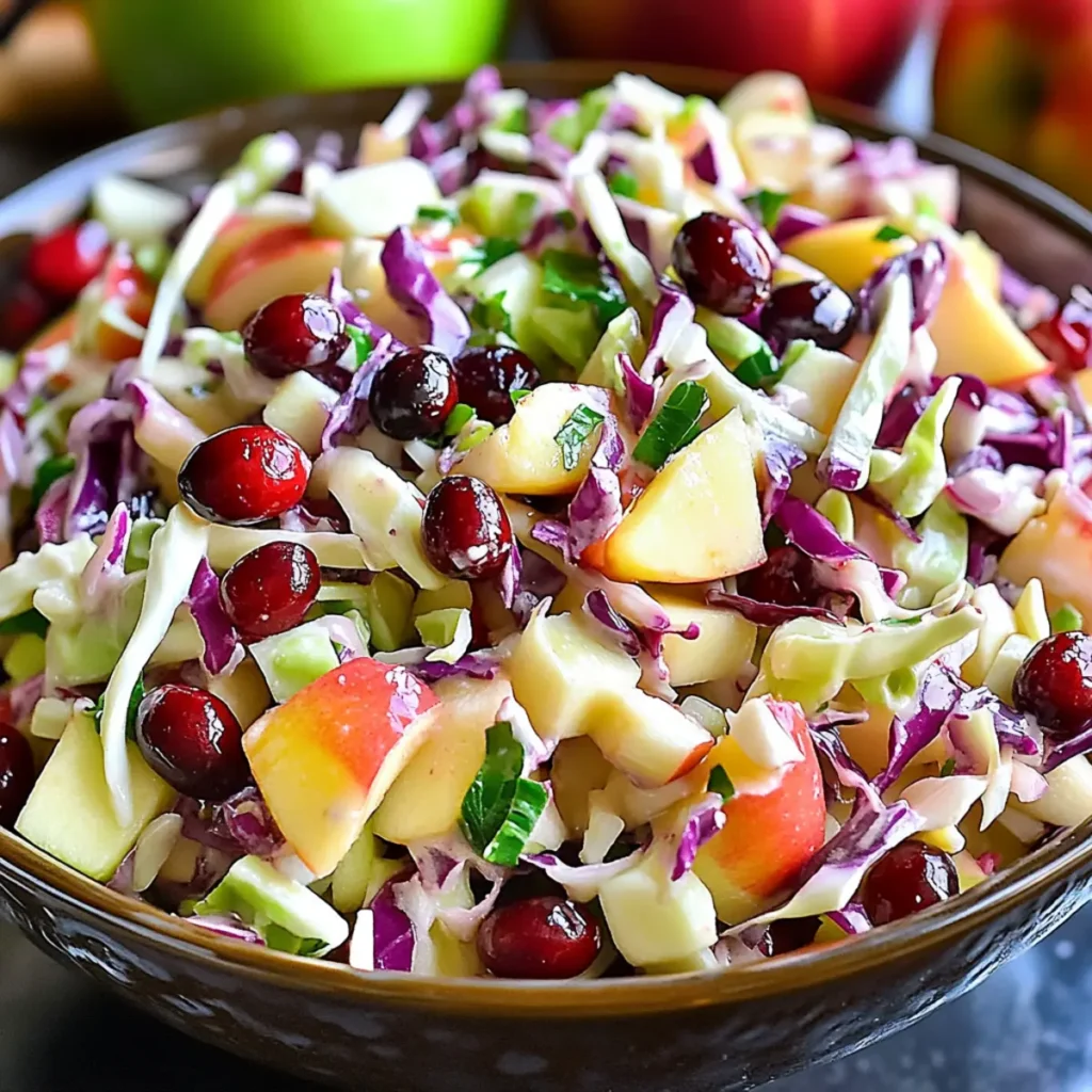Cranberry Apple Slaw