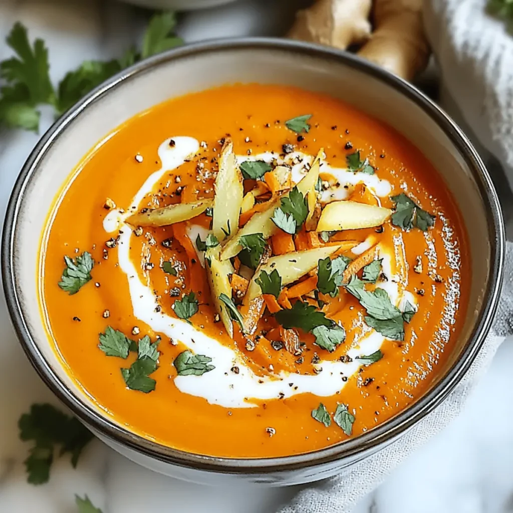 Spicy Carrot Ginger Soup