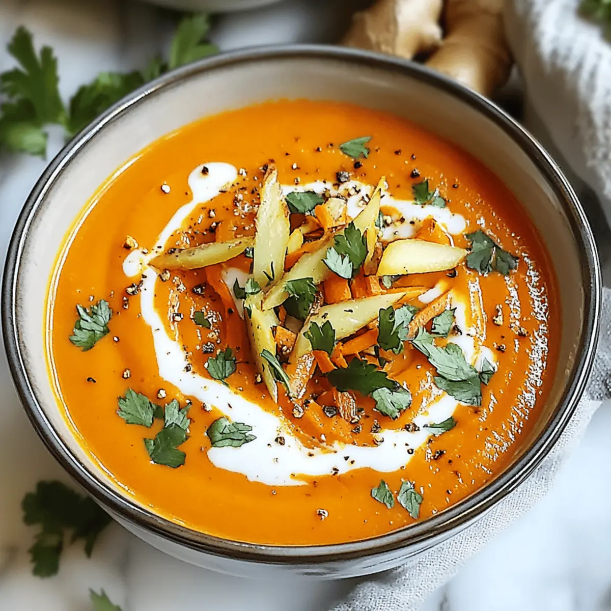 Spicy Carrot Ginger Soup