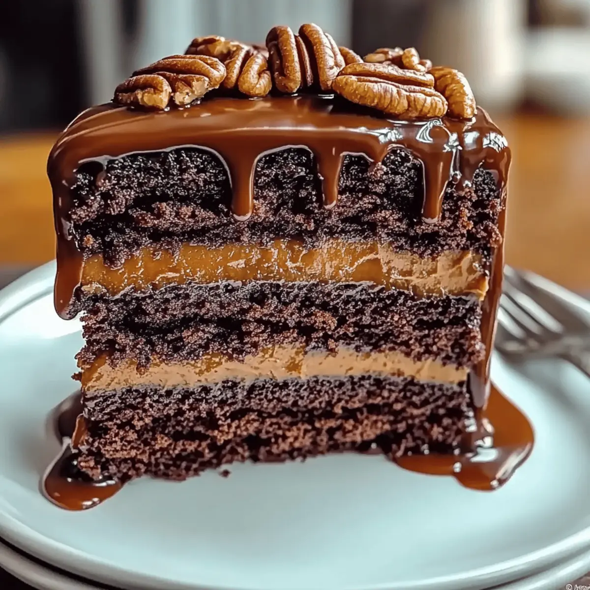 Chocolate Turtle Dream Cake