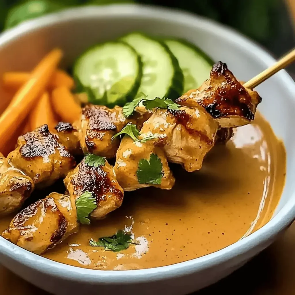 Thai Chicken Satay with Peanut Sauce