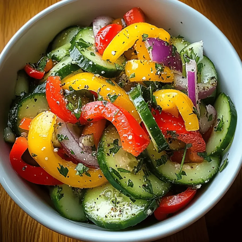 Cucumber Sweet Pepper Salad: A Crunchy Summer Treat