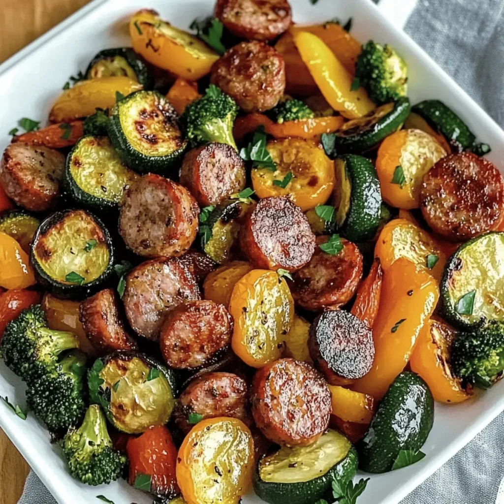 Sheet Pan Sausage & Veggies