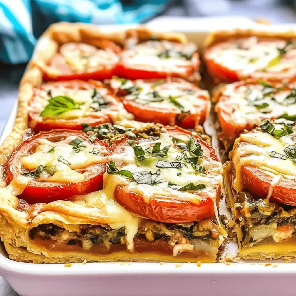 Slab Tomato Pie