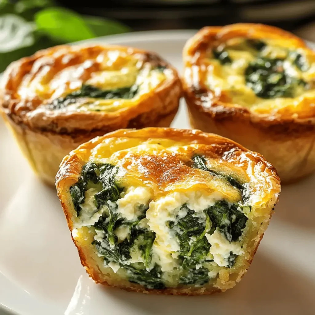 Spinach Quiche Muffins