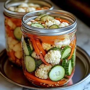 Refrigerator Pickled Vegetables