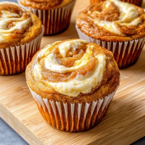 Pumpkin Cream Cheese Muffins