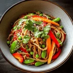 Cold Teriyaki Noodles Salad