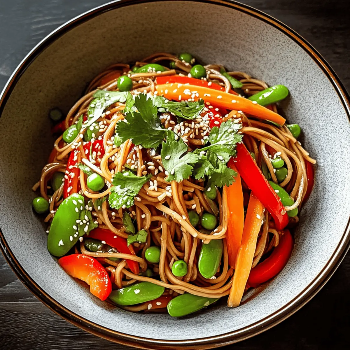 Cold Teriyaki Noodles Salad
