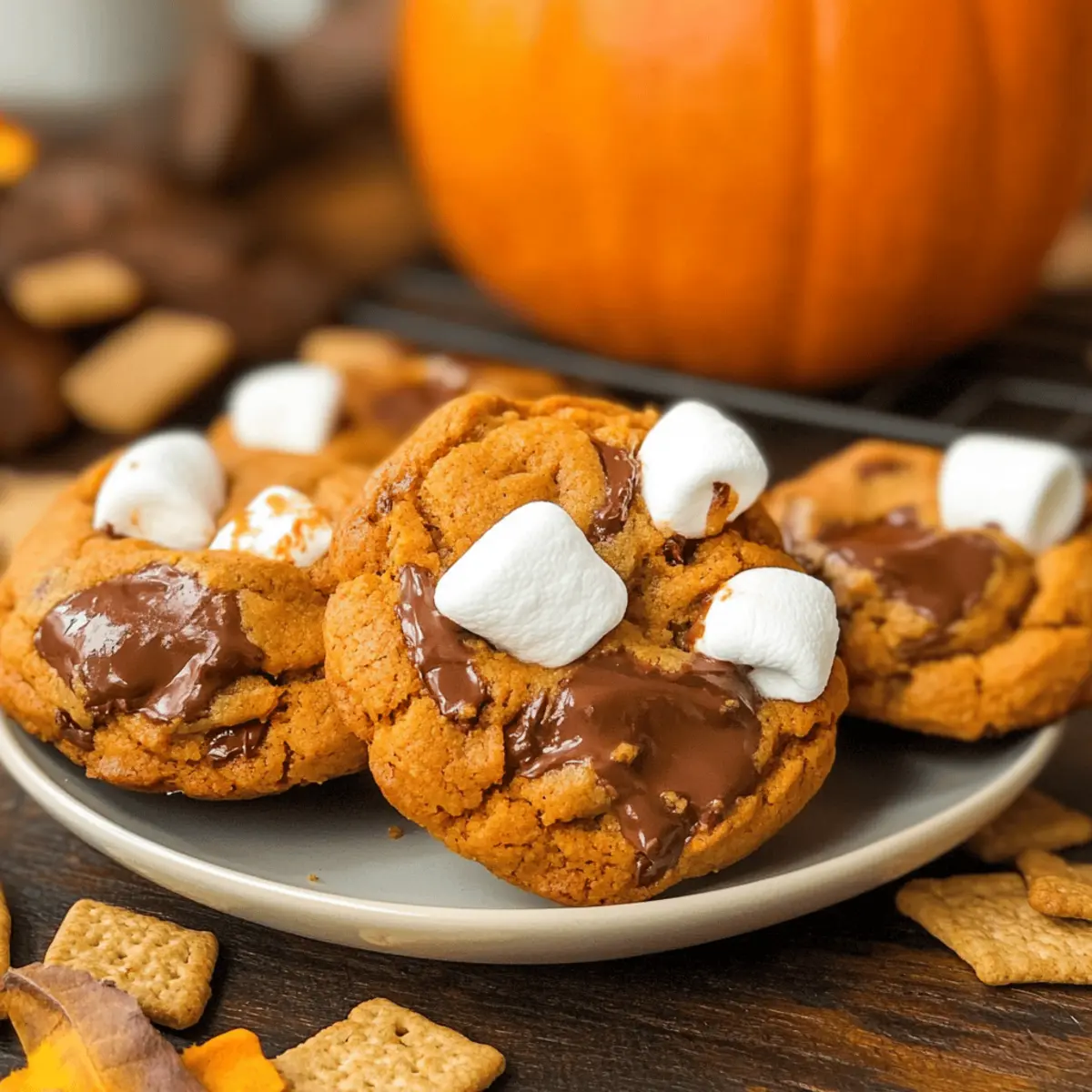 Pumpkin S’mores Cookies
