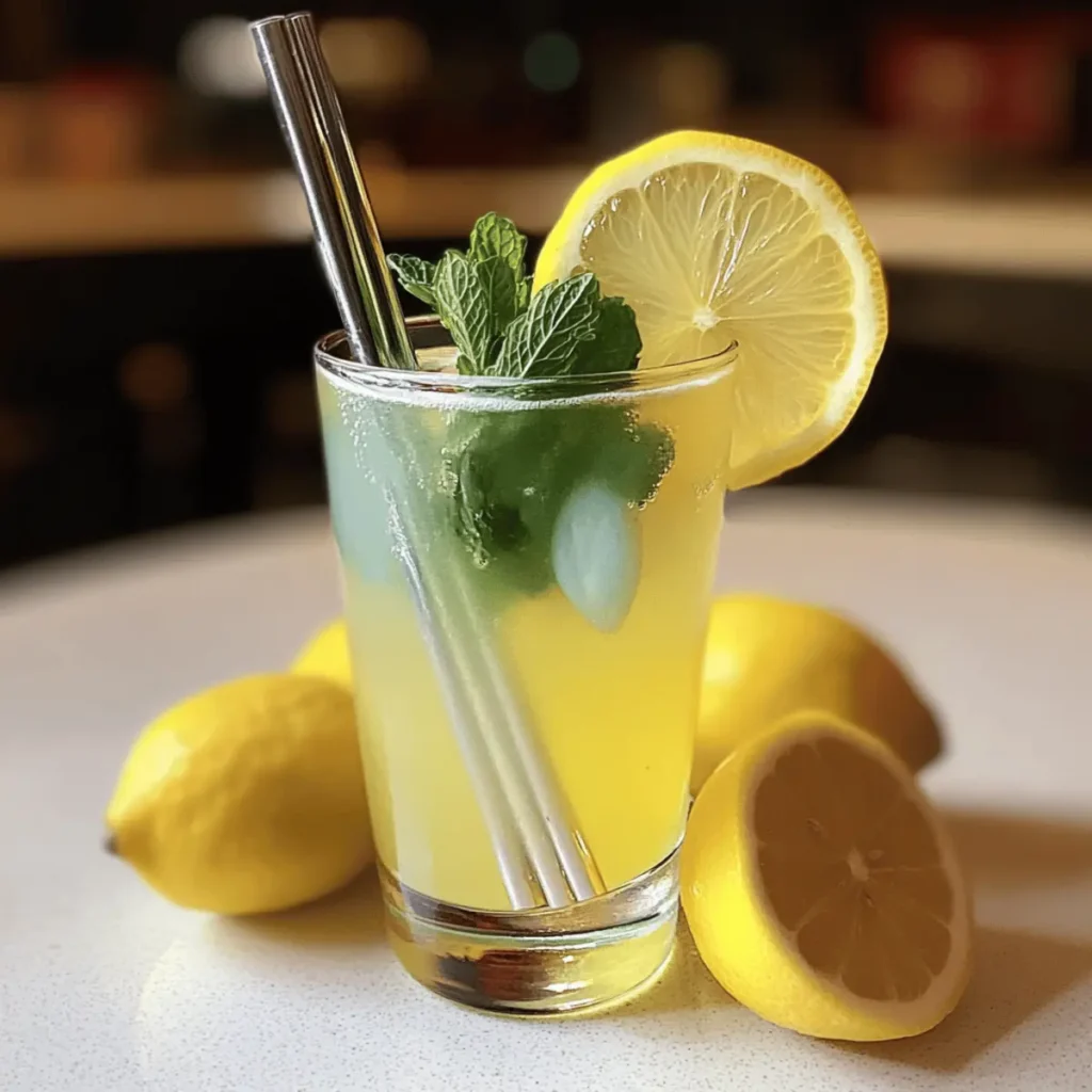Mint and Rosemary Lemonade with Vanilla