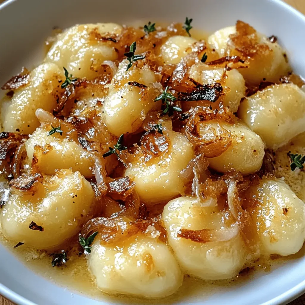 Gnocchi with Caramelized Onions and Gruyère