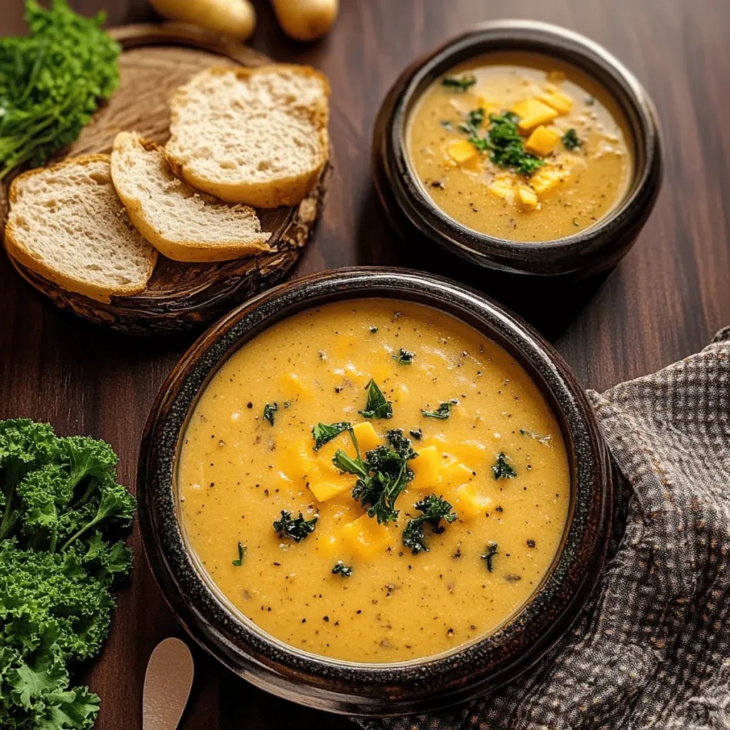 Hearty Cheddar Garlic Herb Potato Soup for Cozy Nights