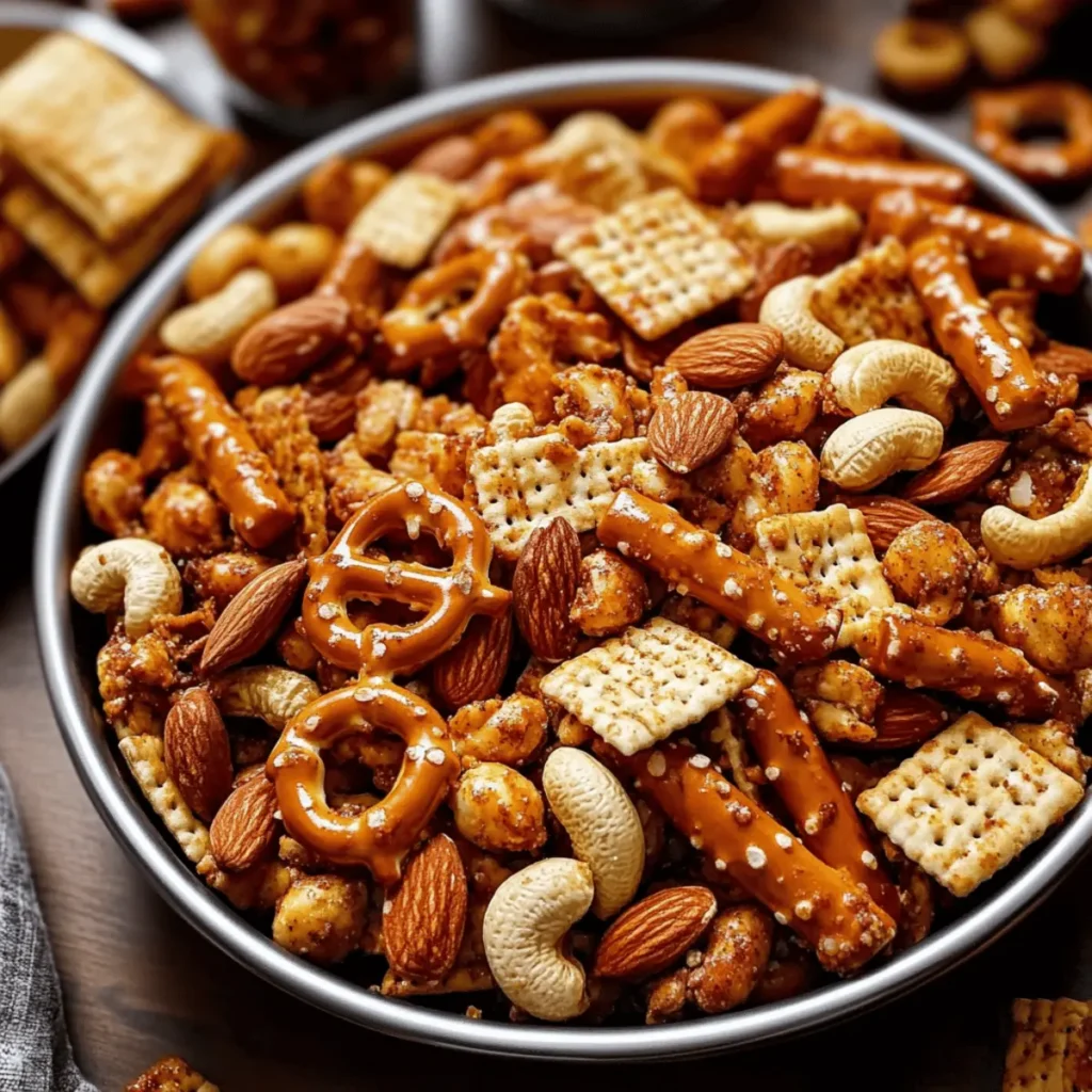 Crunchy Spicy Nutty Snack Mix for Ultimate Movie Nights