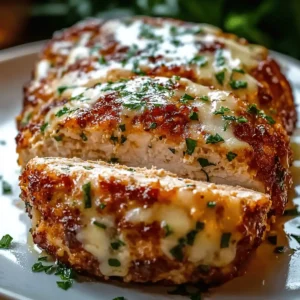 Melt-in-Your-Mouth Garlic Parmesan Chicken Meatloaf