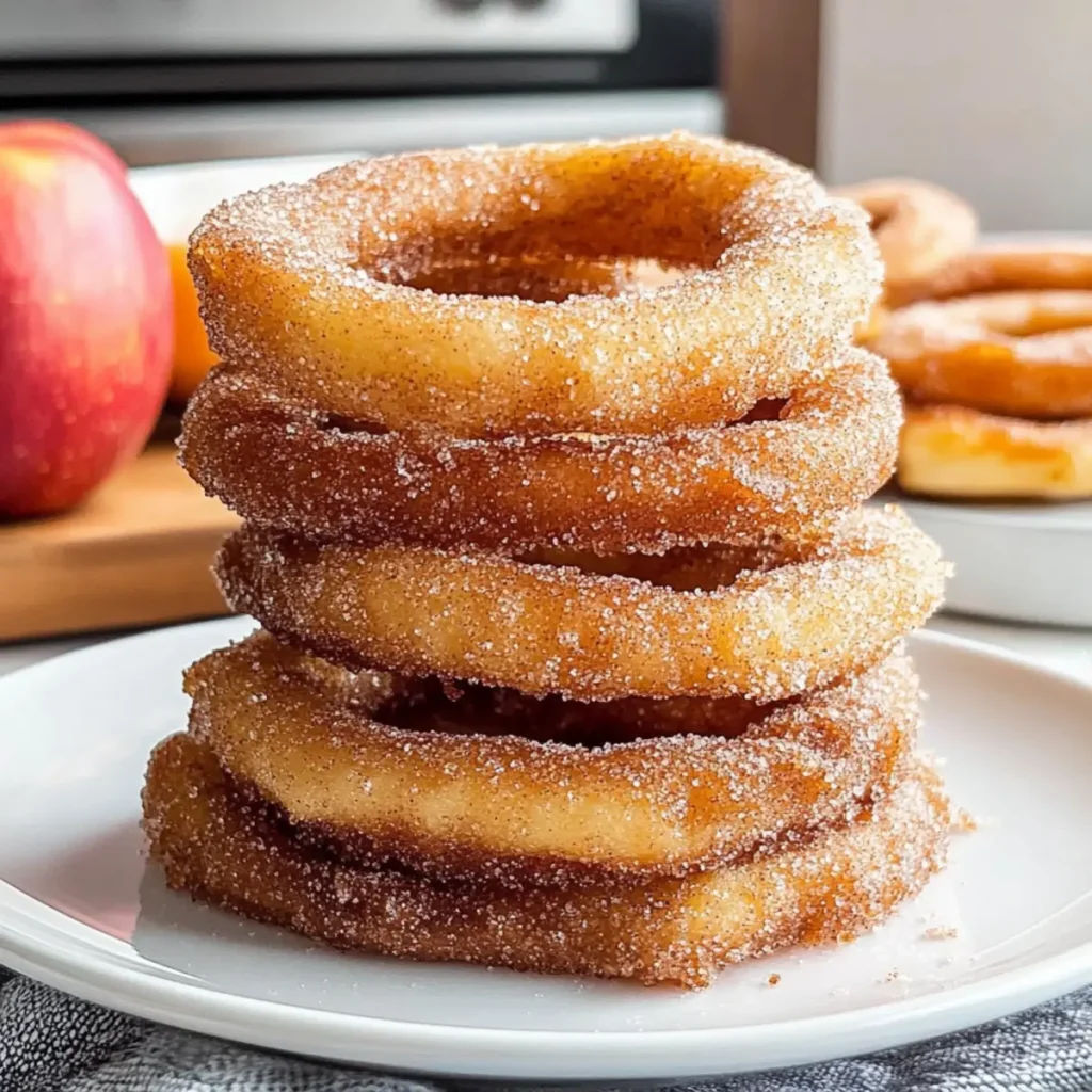 Fried Battered Apple Rings