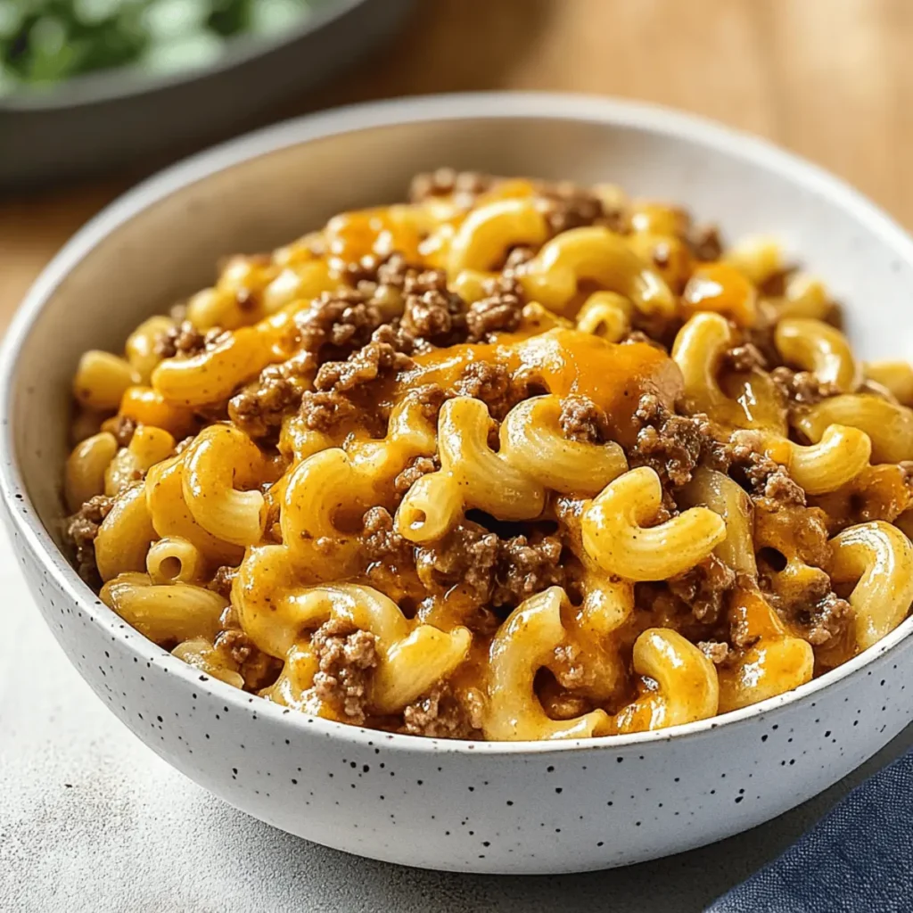 One-Pot Cheeseburger Macaroni: Quick Comfort Food Bliss