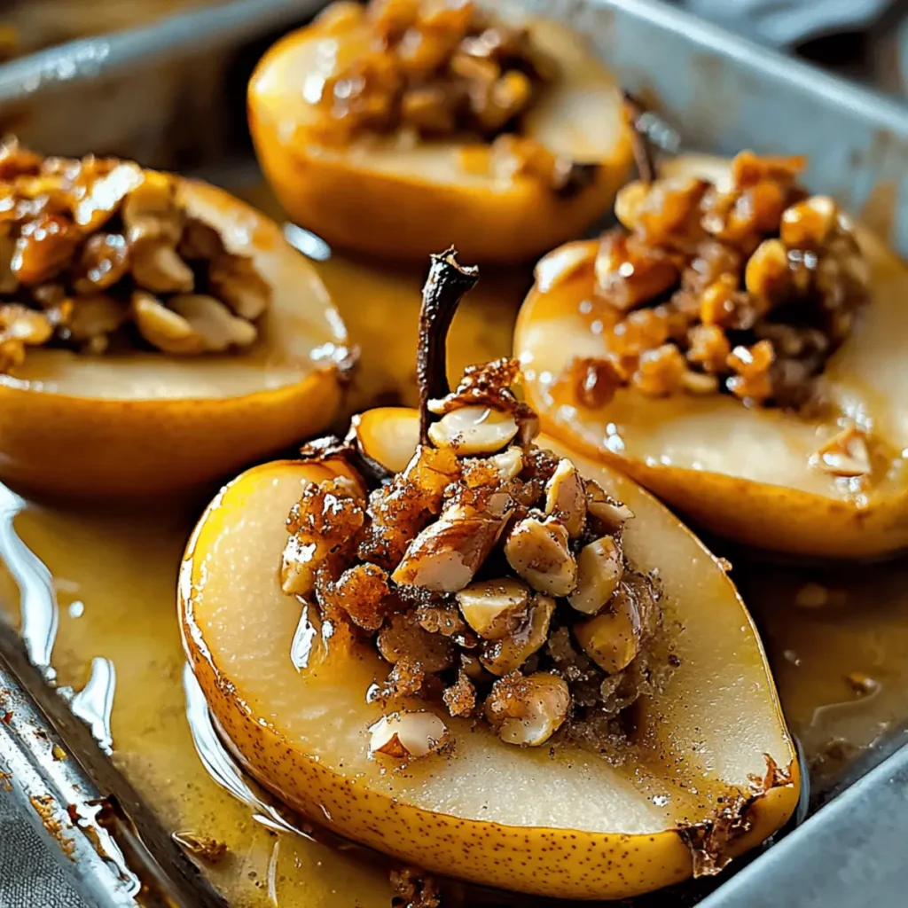 Cozy Cinnamon Stuffed Pears for a Warm Autumn Treat