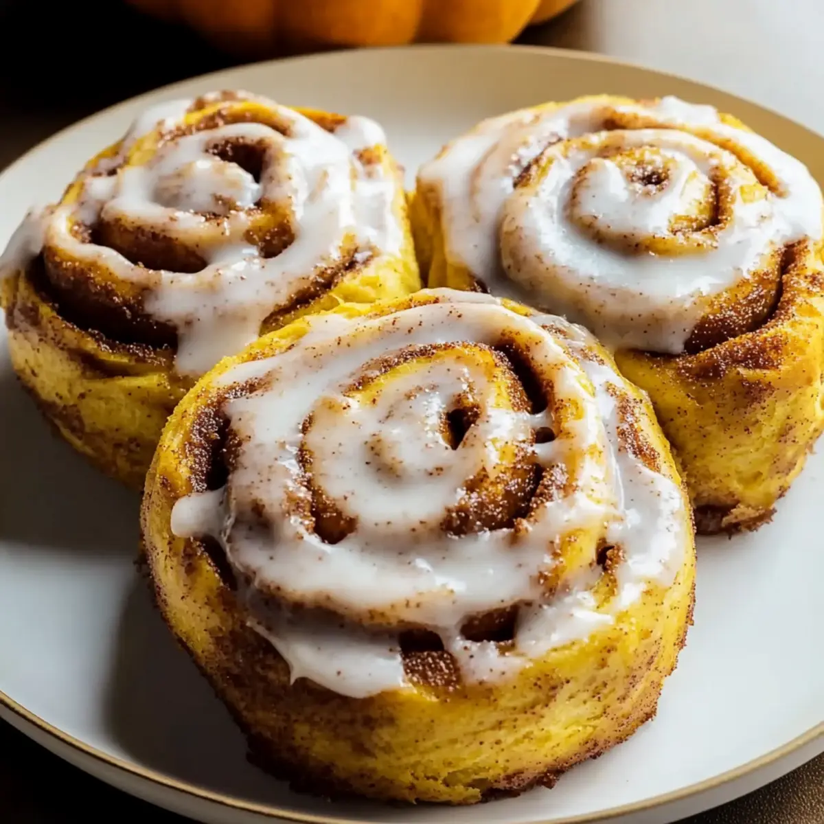 Pumpkin Chai Cinnamon Rolls