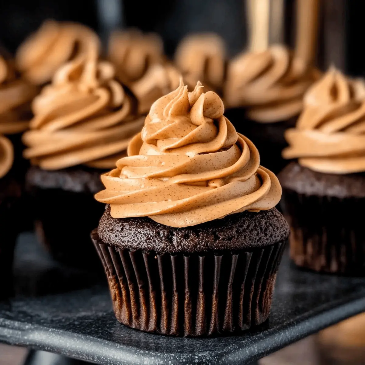 Chocolate Pumpkin Cupcakes